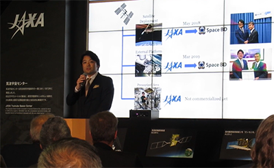 JAXA主催 「きぼう」完成 「こうのとり」打ち上げ10周年の記念式典で当社代表永崎が登壇しました!