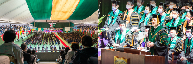 Space BD代表永崎将利が名古屋商科大学の入学式で祝辞を述べました