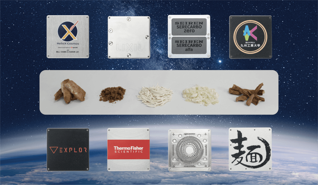 宇宙空間から打上げる前の素材・プレート(Before)
